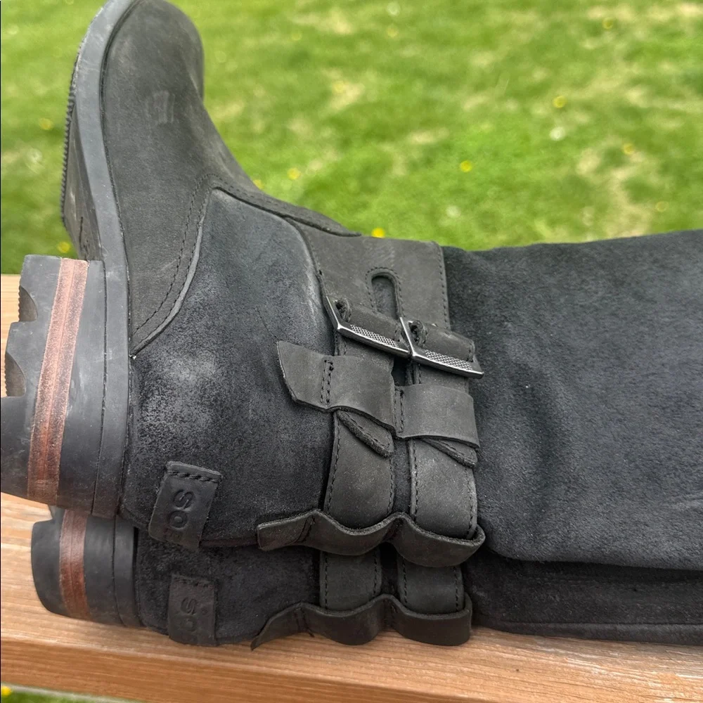 Sorel Lola II Tall Leather Boots Black Size 8.5